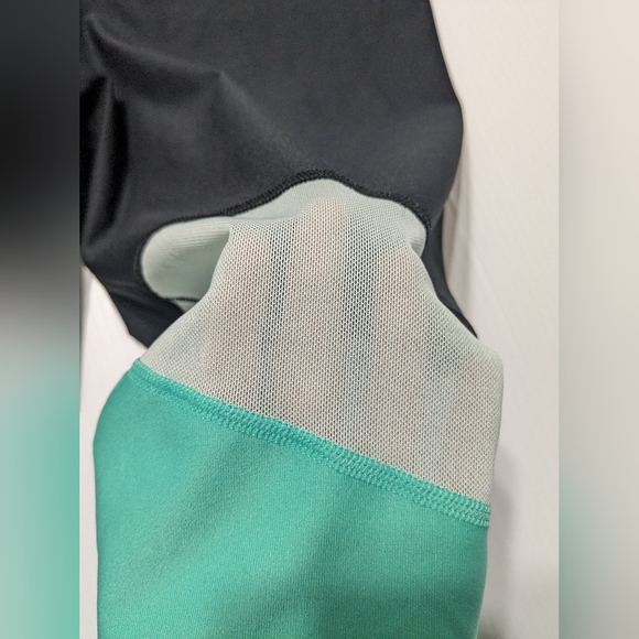 Nike Power Victory Crop Colorblock and Mesh Leggings Training Tights Size L - Picture 8 of 11